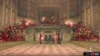 The stairs at the end will be blocked, so you&rsquo;ll need to enter the Royal Garden first.