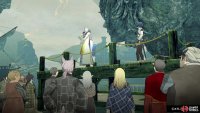 You can debate with your fellow candidates, although they are gone after completing an area.