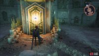 Enter the northern room and interact with the door inside.