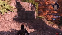 Look to these ledges on your left and climb them.