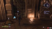Take the power crystal from the room and place it on the device near the door.