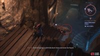 From the last chest, go back and drop down the platforms to your left, and activate the lever.