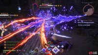 After destroying a few Venatori crystals you’ll be attacked by some Flamechained Darkspawn - focus on the Flamechained Berserker to break your enemies,