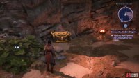 Head west past the statue puzzle and up a sandy slope to find this chest.
