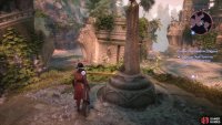 Turn the three rotating statues so they’re facing the walkways to the northwest, west and southwest,
