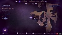 The location of the sixth chest on the Crossroads map.