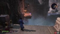 From the stairs leading to the blighted passage, head west to the edge of a walkway, then turn south to find a gap you can cross via summoned fade platforms.