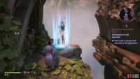 Head through a doorway north of the ambush site and drop down some ledges to find a Fen’Harel statue,
