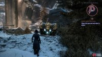 Talk or fight with a figment of the ancient elven goddess, then head up a slope to the southeast to find this chest.