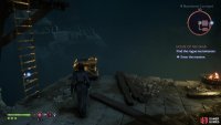 then continue on to find a chest near a ladder.