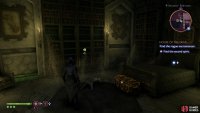 then investigate a bookshelf to find a secret room,