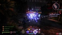 defeat a camp of enemies including a shield-bearing Antaam and some mages,