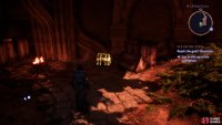 grab another chest after crossing a bridge and entering some ruins,