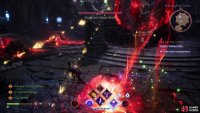 Dodge the barrages of magical bolts Ghilan’nain shoots at you,