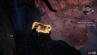 then climb it to reach a chest.