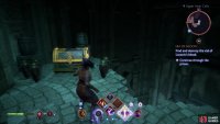 Defeat the undead and pass through the cells to find a chest.