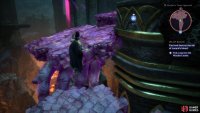 The bridge in the “Warden’s Tower Approach” area is out, so get Lucanis to summon some fade platforms.