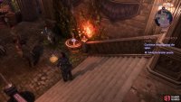 Hunt for several braziers in the market - they’re all marked by 1-4 candles, and you’ll need to light them in order, starting with the one candle brazier,