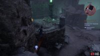 Jump off a beam to find the “Voluminous Notes” memento and another chest.