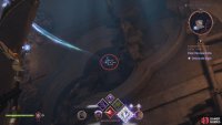 North: Destroy the Blight Vine first, and then look in the center of the wall to find the target.