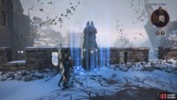 As you exit the castle ruins, you&rsquo;ll notice a huge blighted tree. The Altar is to the left of the tree.