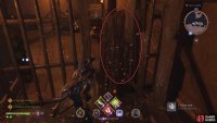 Drop and smash the wooden boards to get into the guarded room.