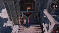 Now jump through the gap into the building.