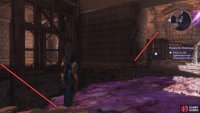 Hang a left through the boarded path and use Lucanis’ Fade ability.