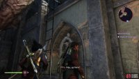Wait for Mila to drop the ladder down 