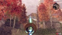Head around the edge to find three lasers and direct them at the devices on the pillars around the island.