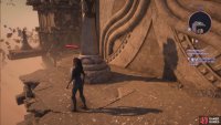 The first statue is behind the Workshop, accessed by walking around the building to the left.