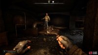 In the open room, a gravitational anomaly throws a body around the room. Throw a bolt to stop it temporarily and loot the body.