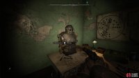 In the right corner of the room is the Exoskeleton.