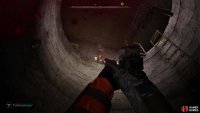 Get ready to shoot Foma as you get toward the top of the stairs.