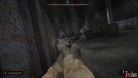 Peek from the cover and aim for a headshot. Take your time to get the shot.