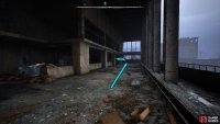Continue northeast to the right of the stairs and turn left at the end.