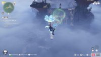 Use the Floral Gliding Outfit to reach the Choo Choo Station Island