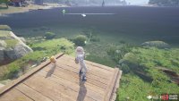 Push the analog stick in the opposite direction to the fish