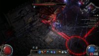 Later on, Zicoatl will fire beams at the wall, leaving behind faint lines.