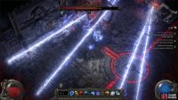 Moments later, lightning rays will appear there. Stand in between them to avoid the attack.
