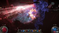 or he can focus on the battlefield itself, ultimately scattering the laser as it reaches the far end of the battlefield.