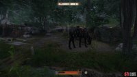 and you can find the horse near the entrance.