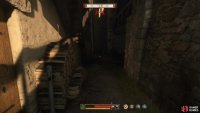 Or go to the corner of the wall to the left of them to find stairs that will take you to them.