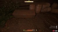 You can find the keys on one of the poachers, or pick the lock to get the hide.