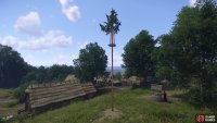 Steal the maypole from Tachov during the quest “Frogs”,