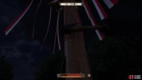 Wait until it’s dark and the coast is clear, then climb up and cut down the maypole.