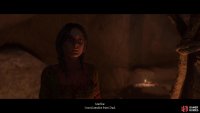 Find Marika hiding out in a cave in Apollonia and she’ll ask you to get an amulet from her father.