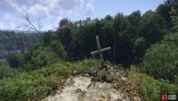 Take a detour after the first log and ascend the monolith to find a grave - which is “The Devil’s Finger” point of interest.