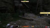 Talk the hermit down and then you have a choice on whether to kill or help him.