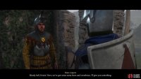 Hans will give you a strong Bow or Crossbow if you don’t have one equipped when speaking to him.